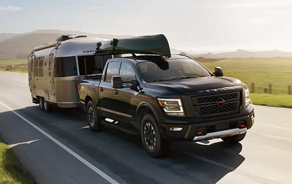 2022 Nissan TITAN towing airstream | Wallace Nissan of Kingsport in Kingsport TN