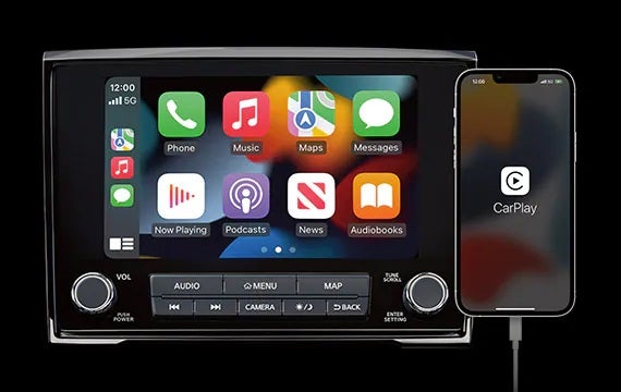 Stay connected with a standard 8" touch-screen display 2023 Nissan Titan | Wallace Nissan of Kingsport in Kingsport TN